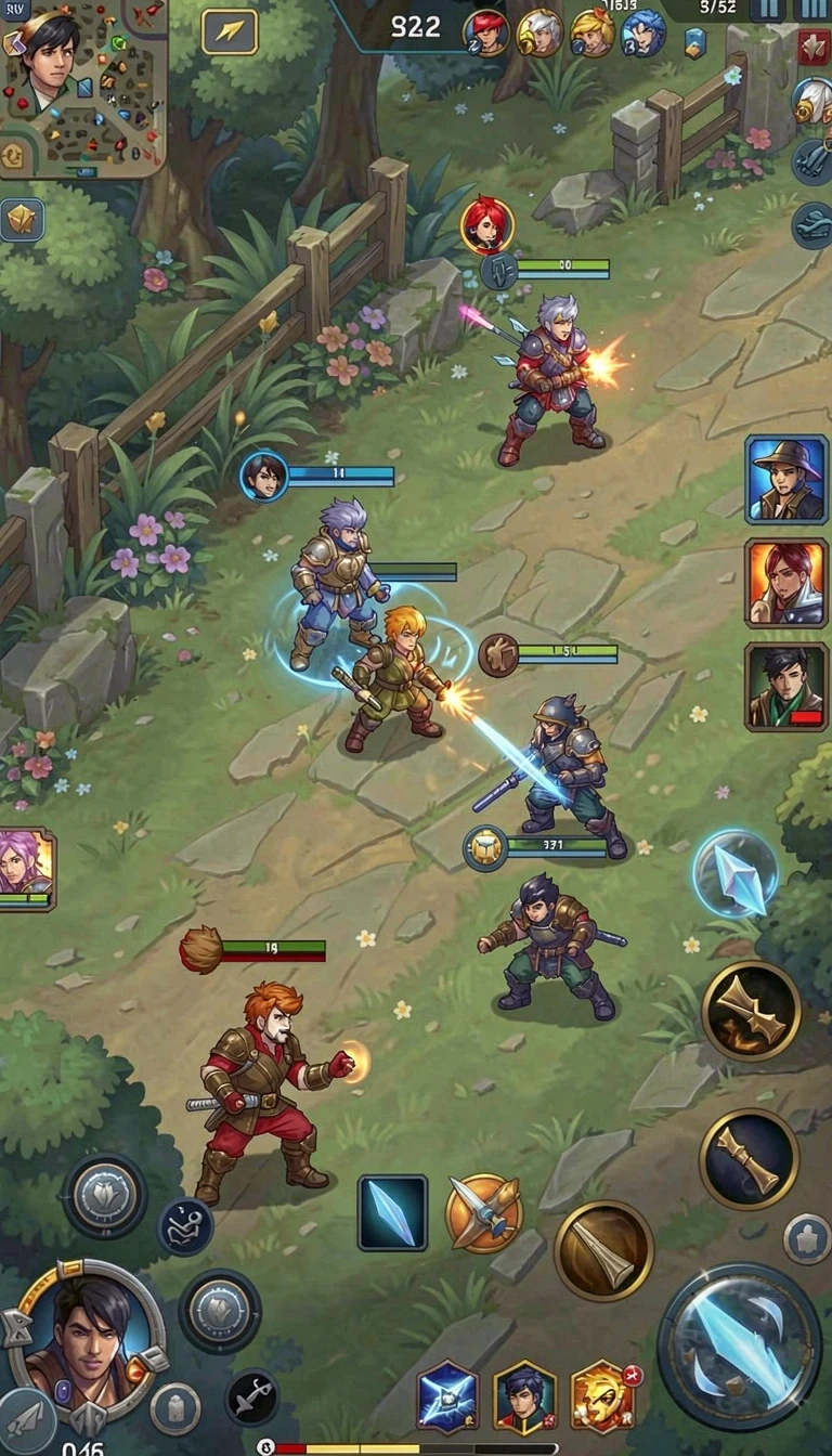 Tampilan utama aplikasi Review Aplikasi multiplayer yang intuitif dan efisien.